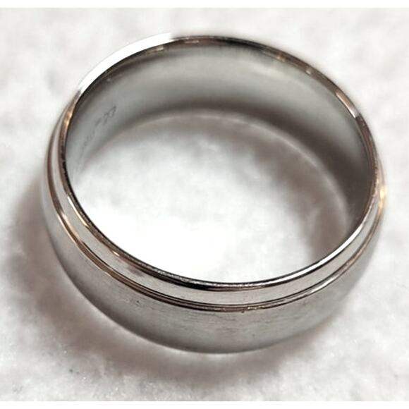 Scott Kay Brawn BioBlu 27 Cobalt Faith Band Mens Ring Silvertone Sz 10.75 Estate - Picture 8 of 9